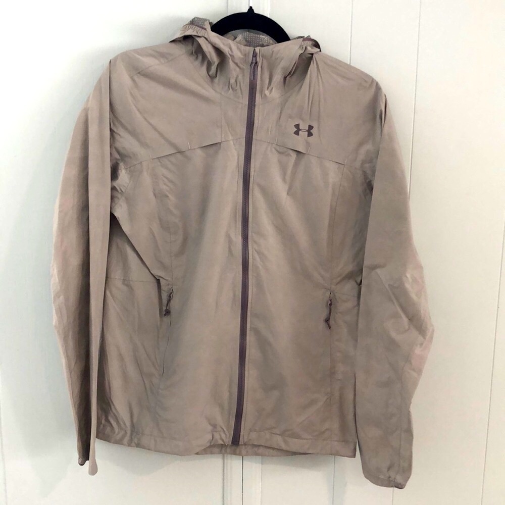 Under Armour Women's Light Taupe Hooded Ski Jacket